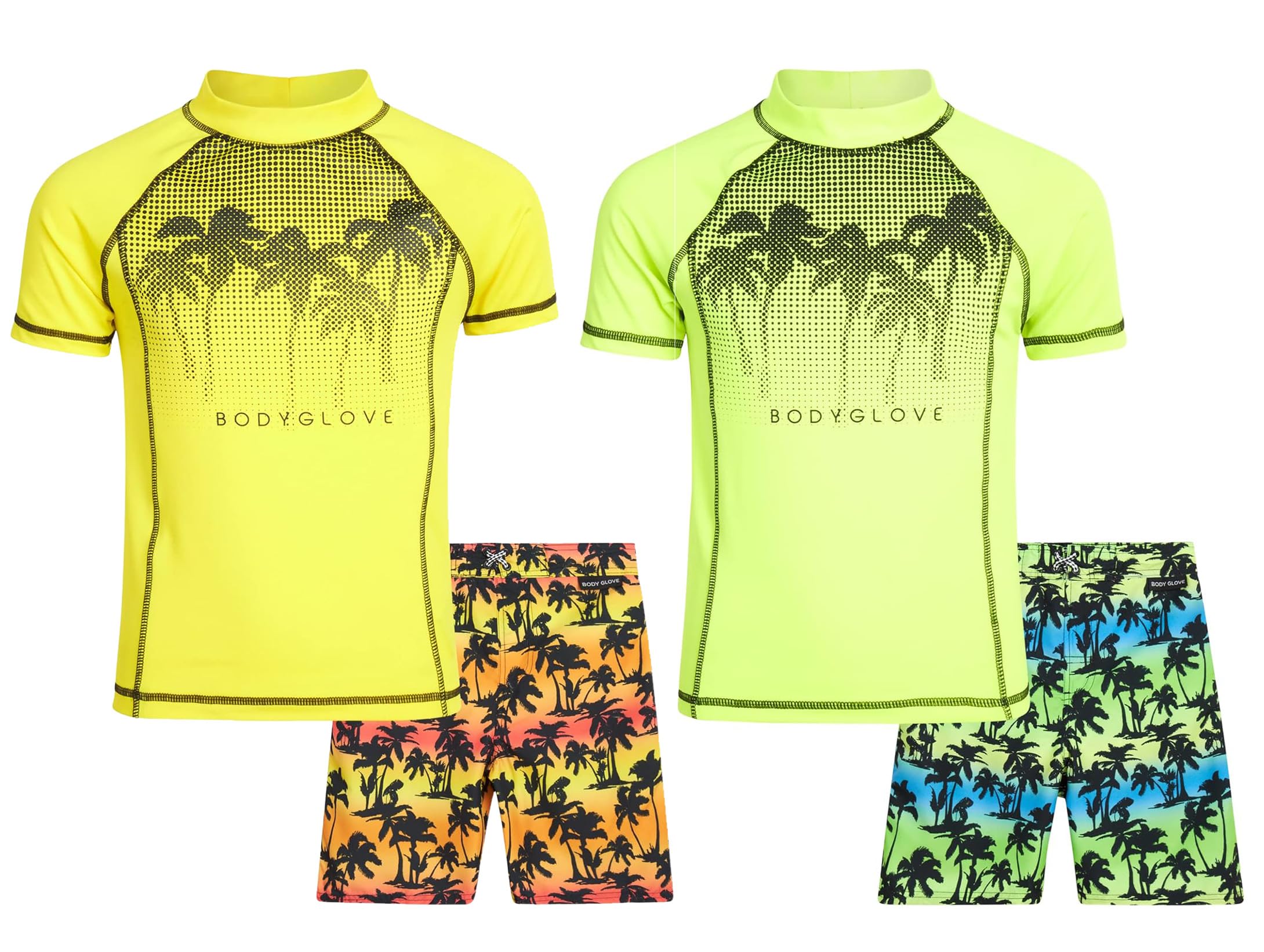 Body Glove Boys' Rash Guard Swim Set - 2 Piece UPF 50 Swim Shirt